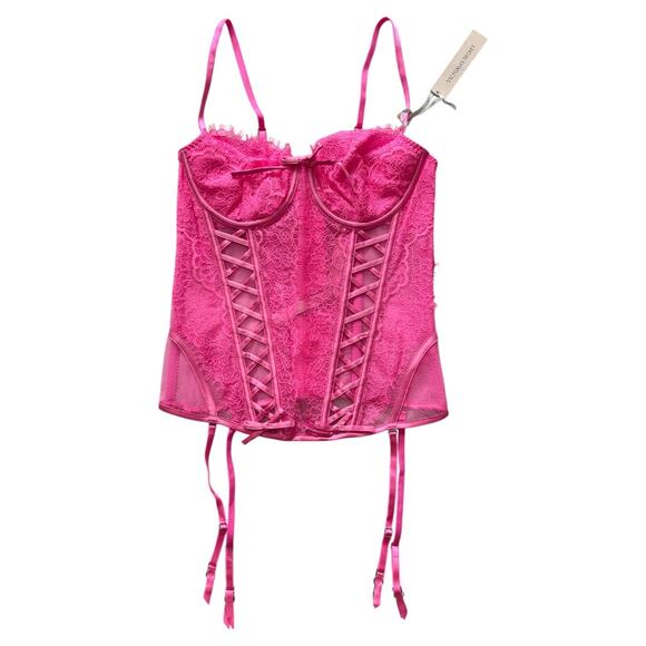 Victoria's Secret Very Sexy Pink Unlined Corset Top, M/36A - Picture 1 of 6